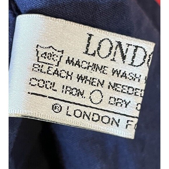 Vintage London Fog Women’s Medium Red And Navy Blue Zip Up Active Jacket Used - Picture 4 of 7